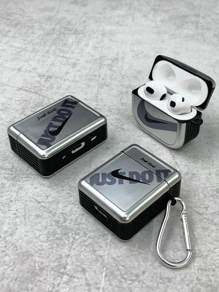 Galvanisiertes silbernes Airpods-Etui