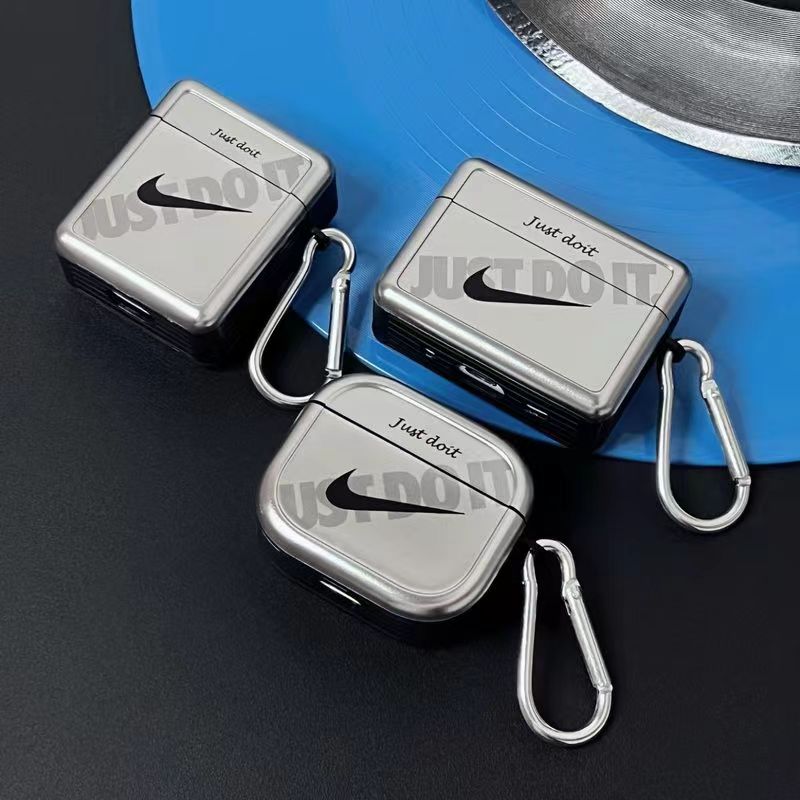 Galvanisiertes silbernes Airpods-Etui