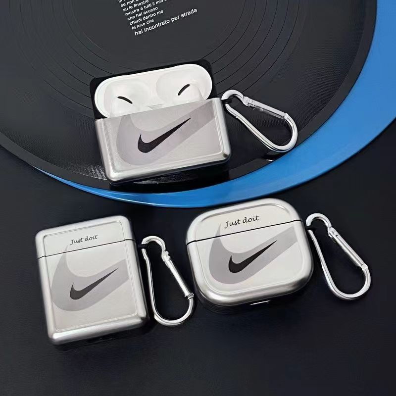 Galvanisiertes silbernes Airpods-Etui