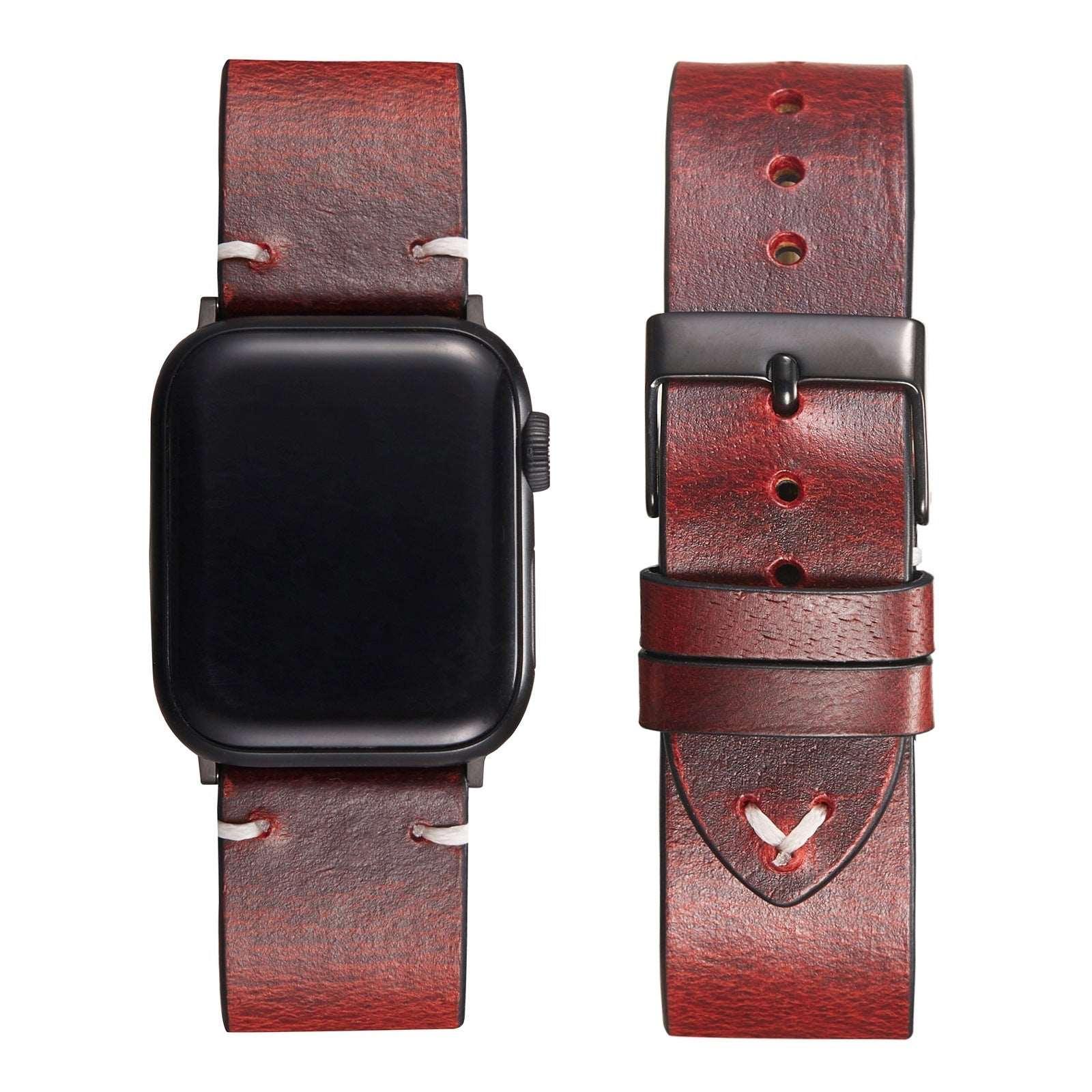 Vintage Oil Wax Leather iWatch Band - Most iPhone Case